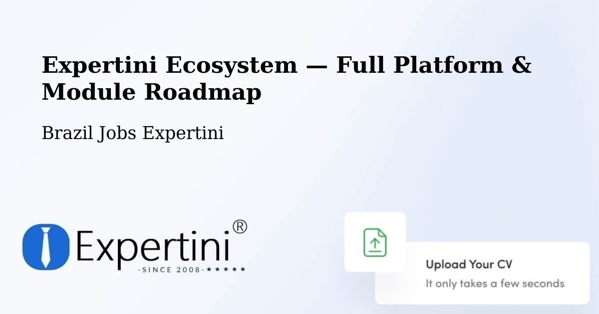 Expertini Ecosystem — Full Platform & Module Roadmap – Castelo